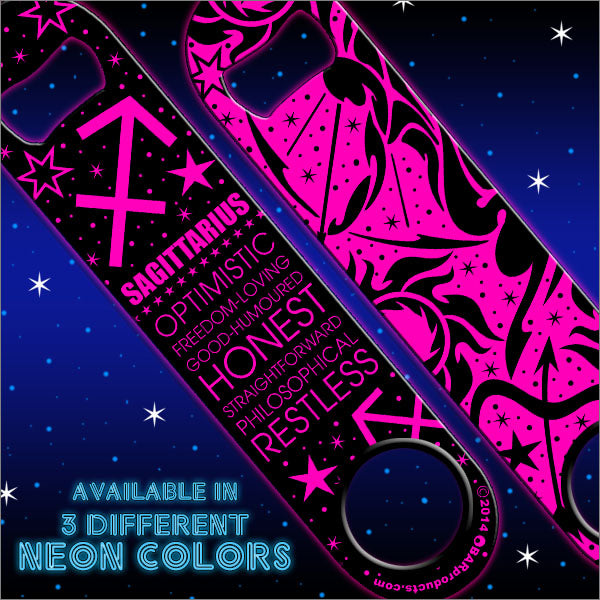 Kolorcoat™ NEON Zodiac Speed Bottle Opener - SAGITTARIUS