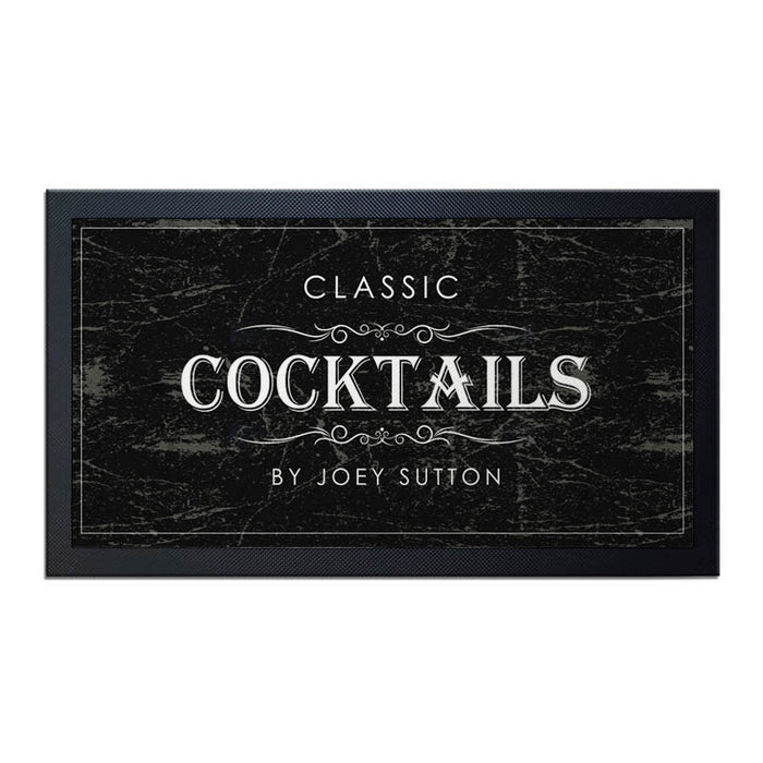 Custom Printed Bar Service Mat - 17.25" x 10"