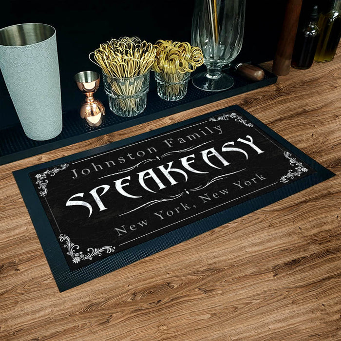 Custom Printed Bar Service Mat - 17.25" x 10"