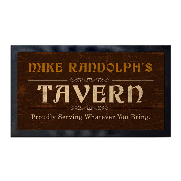 Custom Printed Bar Service Mat - Tavern - 17.25" x 10"