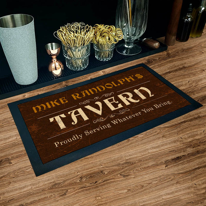 Custom Printed Bar Service Mat - Tavern - 17.25" x 10"