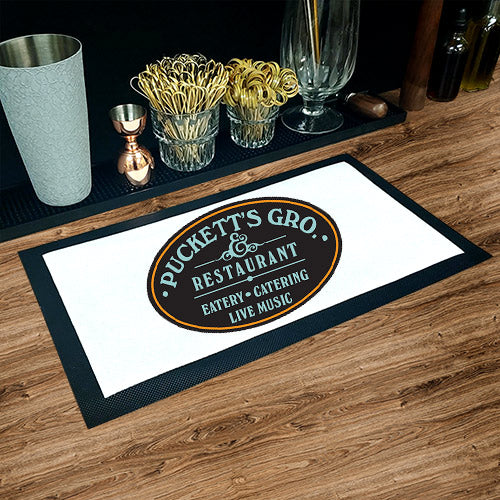 Custom Bar Service Mat - 17.25" x 10"