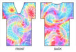 T-Shirt Style Bottle Coozie - Tie Dye