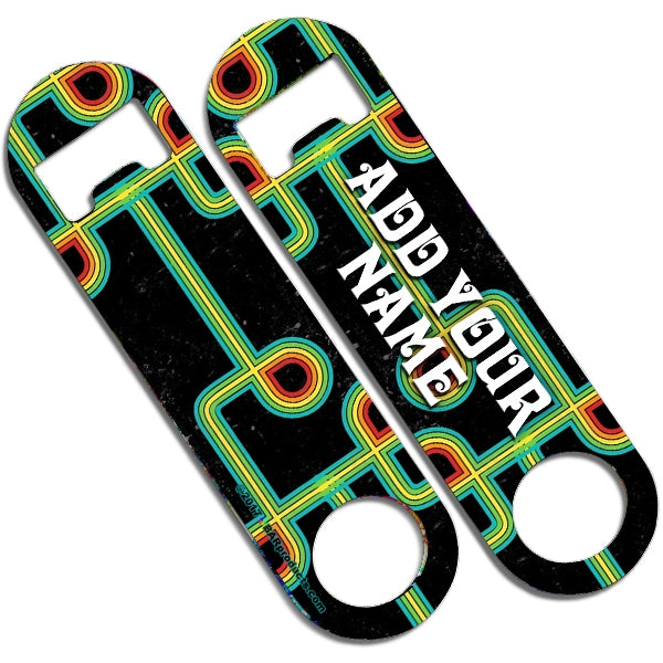 CUSTOMIZABLE Skinny Mini Bottle Opener - Dark Retro