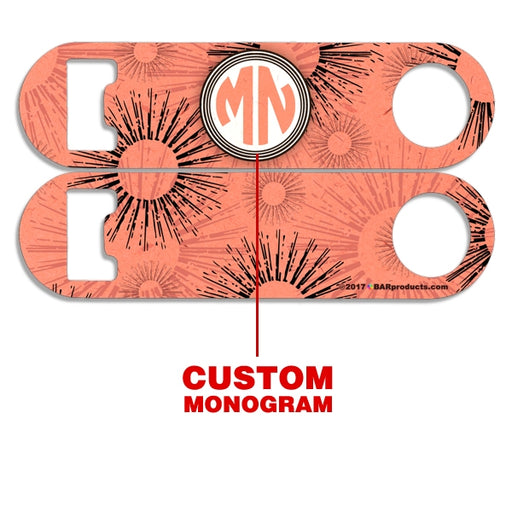 CUSTOMIZABLE Skinny Mini Bottle Opener - Monogram Sunburst