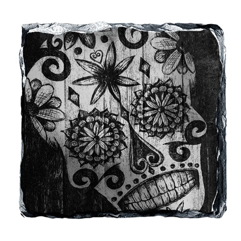 Rock Slate Coasters - Sugar Skulls - Design Options