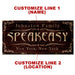 CUSTOMIZABLE Large Vintage Wooden Bar Sign - SPEAKEASY - 11 3/4" x 23 3/4"