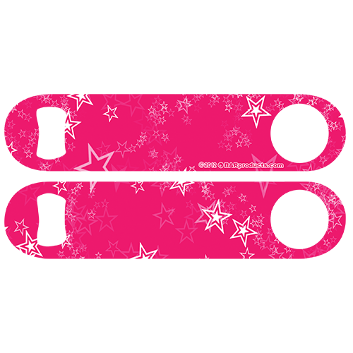 Pink Stars Speed Bottle Opener