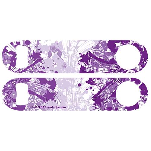 Purple Stars Speed Bottle Opener