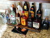 Counter Caddies™ Liquor Bottle 24" Straight Shelf - Walnut-Stained Finish - bartender tools