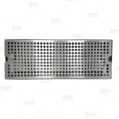 BarConic® Stainless Steel Drip Tray - Holes - 16" x 6"