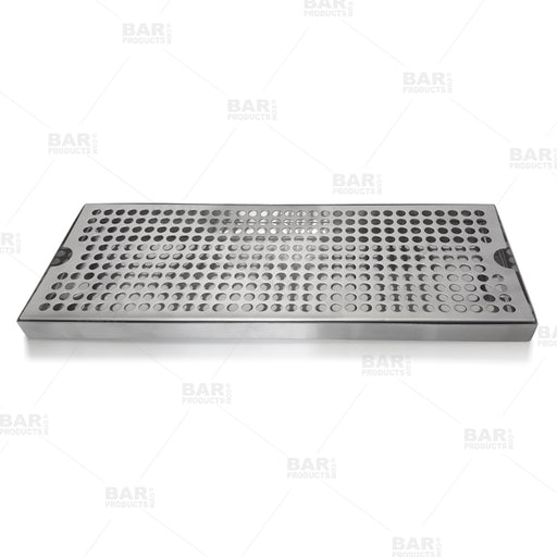 BarConic® Stainless Steel Drip Tray - Holes - 16" x 6"