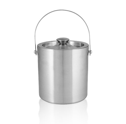 Stainless Steel Ice Bucket with Tongs - 48 oz.