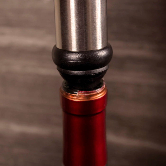 Handled Wine Pump w/ Stoppers (Color Options)