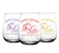 CUSTOMIZABLE - Stemless Wine Glass - 17 ounce - Wine Barrel