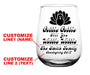 CUSTOMIZABLE - Stemless Wine Glass - 17 ounce -  Gobble Gobble