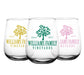 CUSTOMIZABLE - Stemless Wine Glass - 17 ounce - Family Tree