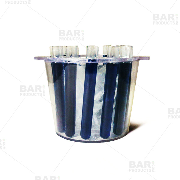 BarConic® Test Tube Shooter Ice Bucket - Clear - 12 Tubes