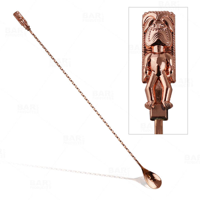 Olea™ Tiki Butt Ku Copper Plated Bar Spoon - 40cm 