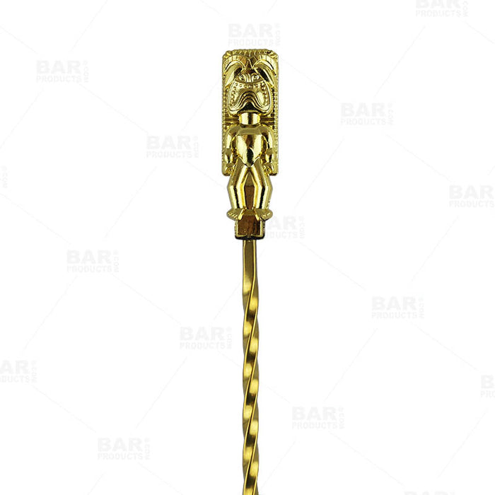 Olea™ Tiki Butt Ku Gold Plated Bar Spoon - 40cm