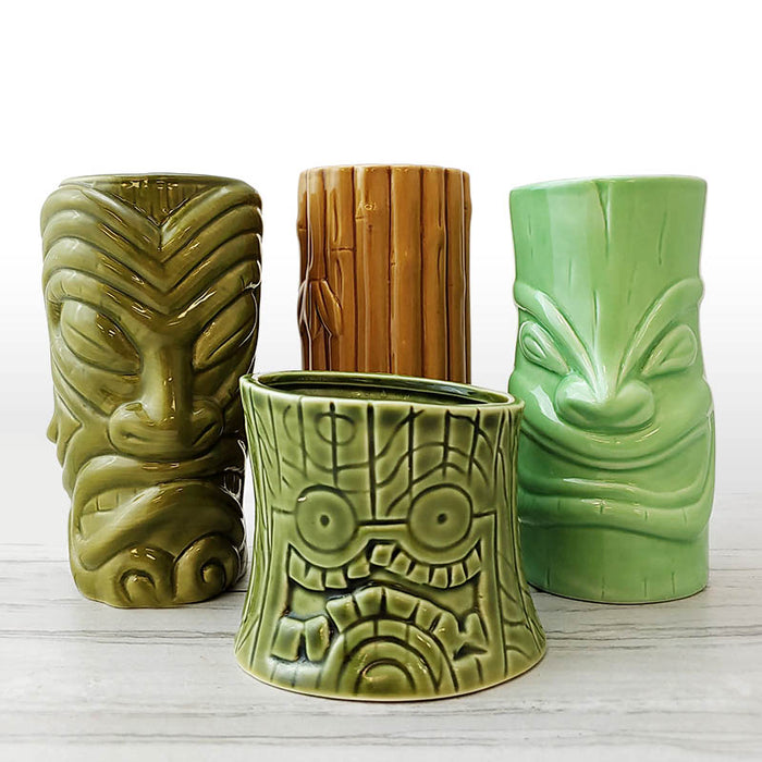 Tiki Mugs Drinkware Package 4 - Set of 4