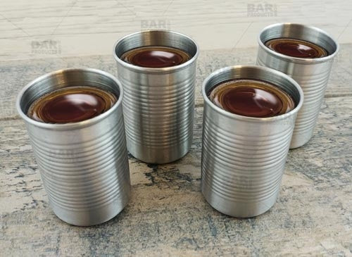 Tin Can Shots - 2 oz - Unique Shots - Pack of 4