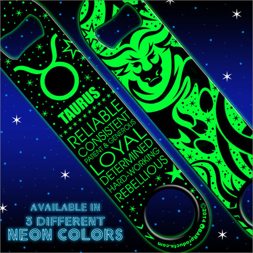 Kolorcoat™ NEON Zodiac Speed Bottle Opener - TAURUS