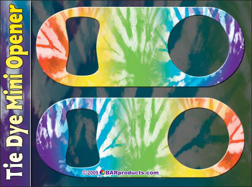 Mini Speed Bottle Opener / Bar Key - Tie Dye 1