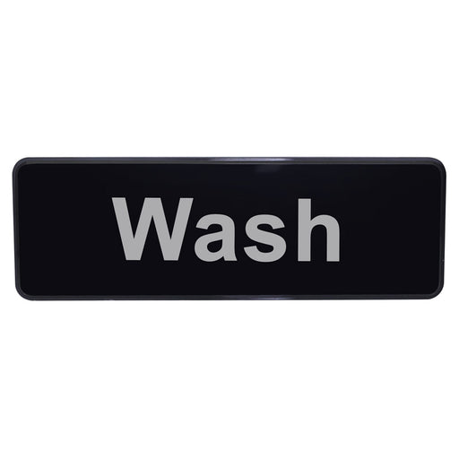 "Wash" Sign - 9" x 3"