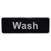 "Wash" Sign - 9" x 3"