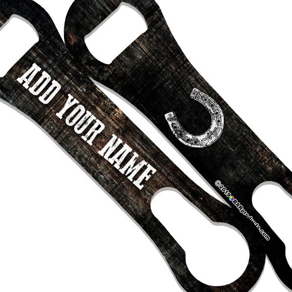 V-Rod® Bottle Opener - Customizable - Grunge Wood - Color Variations