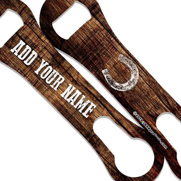 V-Rod® Bottle Opener - Customizable - Grunge Wood - Color Variations