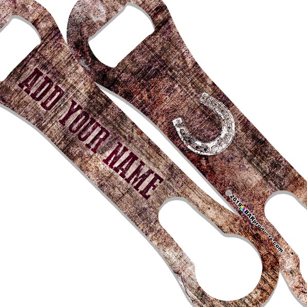 V-Rod® Bottle Opener - Customizable - Grunge Wood - Color Variations