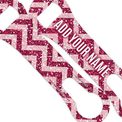 ADD YOUR NAME V-Rod® Bottle Opener – Pink ZigZag