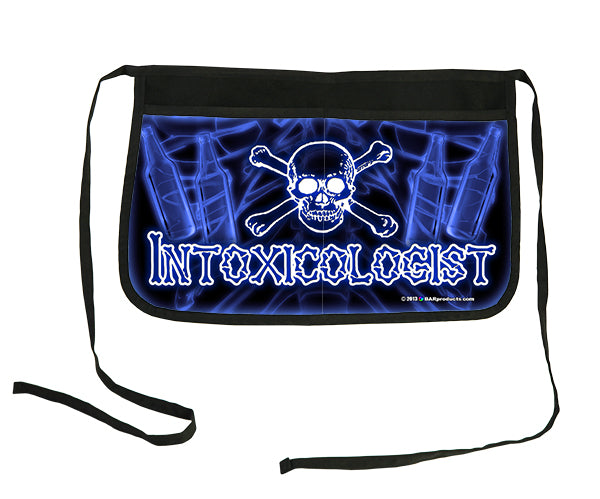 "Intoxicologist" blue Two-Pocket Kolorcoat™ Server Apron