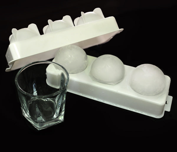 Whisky Glasses and Ice Ball Molds Set