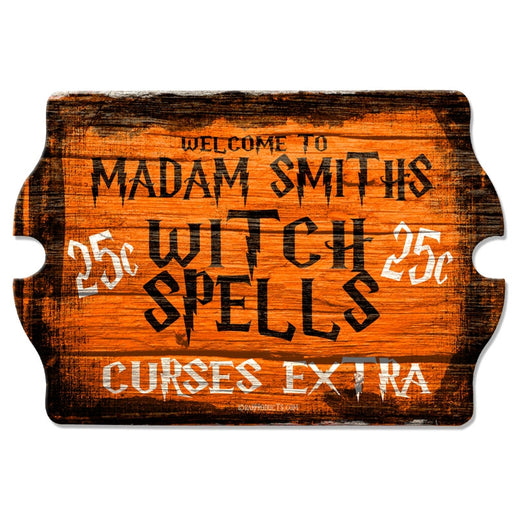 CUSTOMIZABLE Tavern Shaped Halloween Wood Sign - Witch Spells