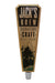 Custom Oak Wood Beer Tap Handles - Flared Shape - Mountain Brew - 8 inch