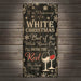 CUSTOMIZABLE Large Wooden Bar Sign - WHITE CHRISTMAS - 11 3/4" x 23 3/4"