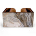 Wooden Bar Caddy - Distressed Marble