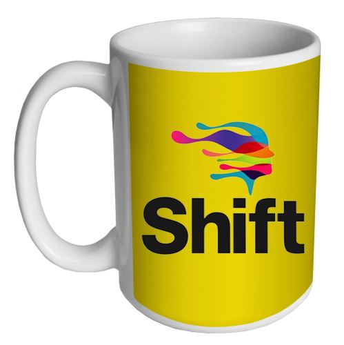 Custom Coffee Mug - Yellow - 15 ounce